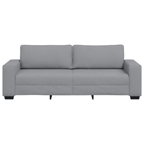3-sitssoffa ljusgrå 220x77x82 cm tyg