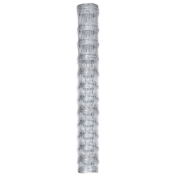 Fårstängsel galvaniserat stål 50x1,25 m silver