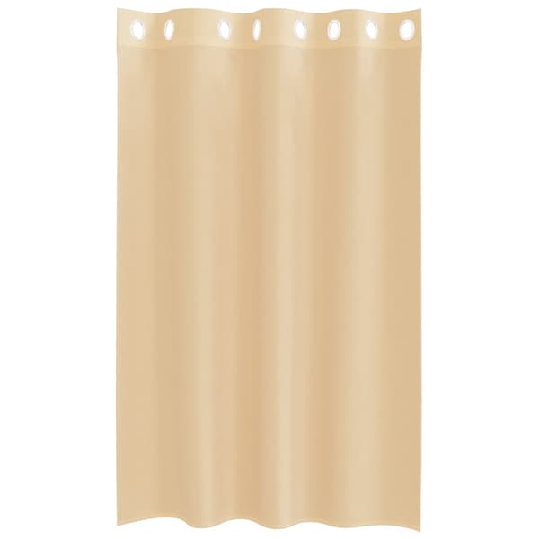 Voile gardiner med genomföringar 2 st sand