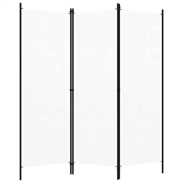 Rumsavdelare 3 paneler vit 150x180 cm
