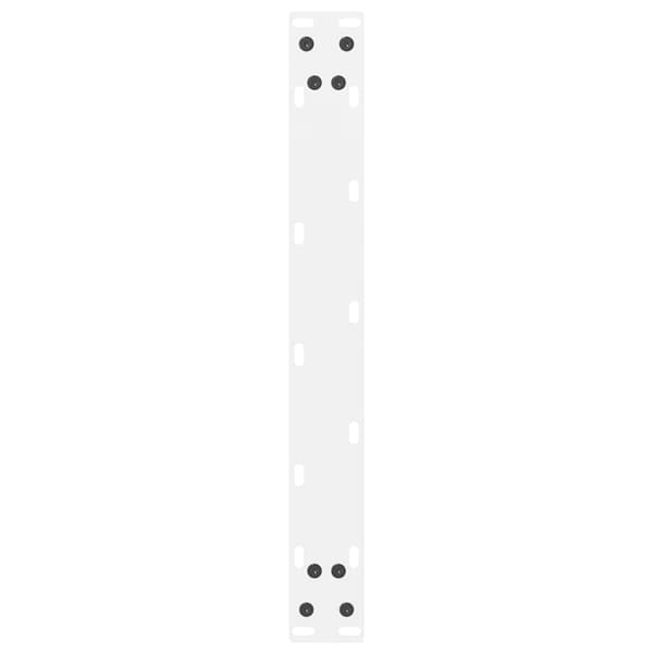 Soffbordsben vita 2 st 60x(42-43) cm stål