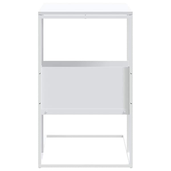 Sidobord vit 55x36x59,5 cm konstruerat trä