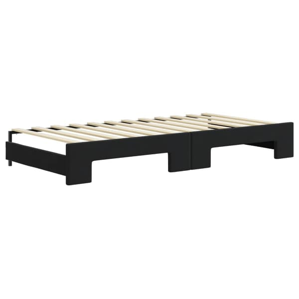 Dagbädd utdragbar svart 90x200 cm sammet