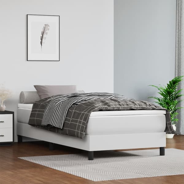 Pocketresårmadrass medium vit 120x190x20 cm konstläder