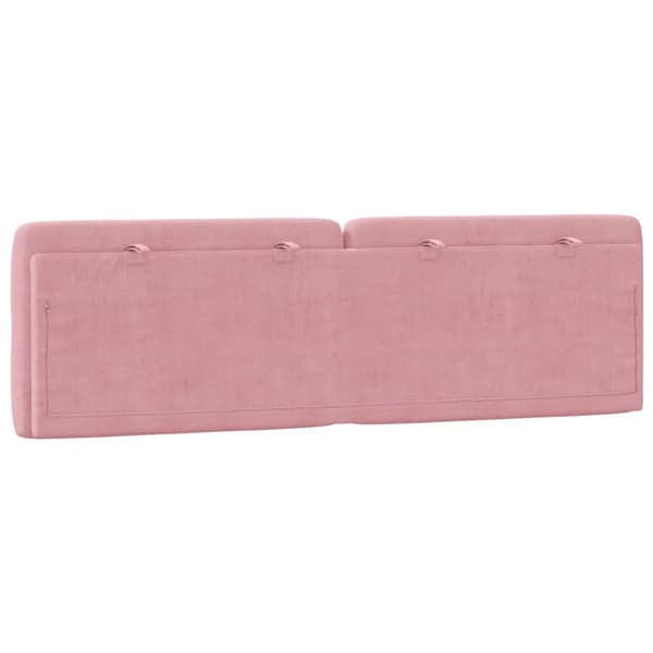 Headboard Cushion Pink 160 cm Velvet
