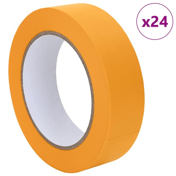 Målartape 24 pcs Gul 30mm x 50m Papper