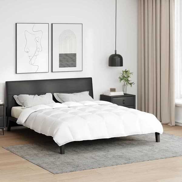 Duntäcke Vit 200 x 220 cm Fjäder