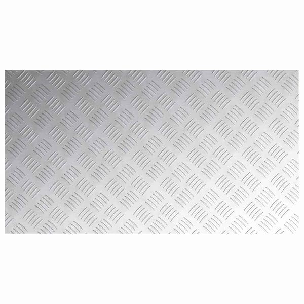 Trappsteg Rektangulär 4 pcs Silver 90 x 50 cm Aluminium