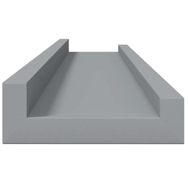 Tavellist 2 st grå 60x9x3 cm MDF