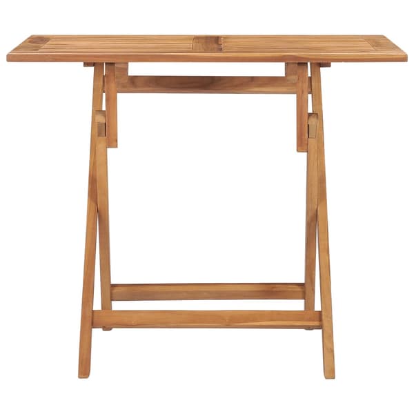 Hopfällbart trädgårdsbord 90x60x75 cm massiv teak