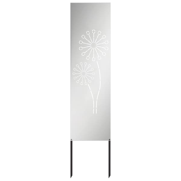 Trädgårds integritetsskärm Silver 32 x 140 cm Galvaniserat stål