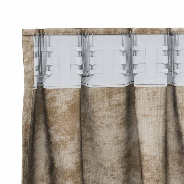 Sammetsgardiner 2 st champagne 175 x 140 cm Sammet