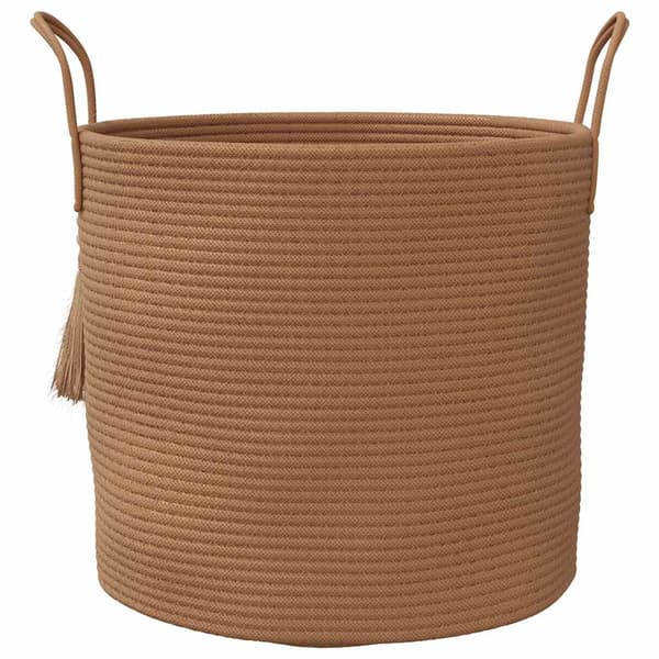 Förvaringskorg brun Ø40x35 cm bomull