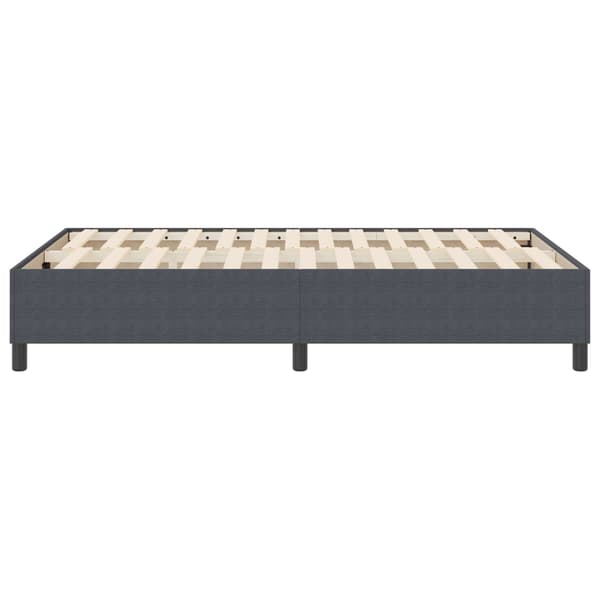 Plattform sängram Mörkgrå 120 x 190 cm Kordread tyg
