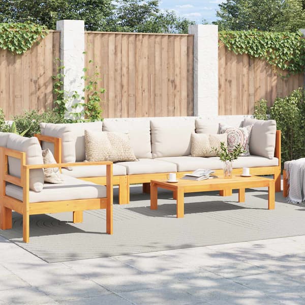Områdesmattor Rektangulär PALMERAS Kräm 340 x 240 cm Polyester