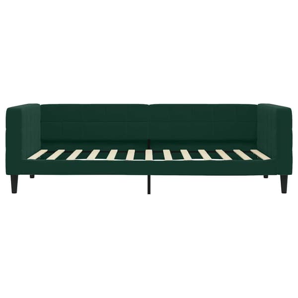 Dagbädd utdragbar mörkgrå 90x200 cm sammet