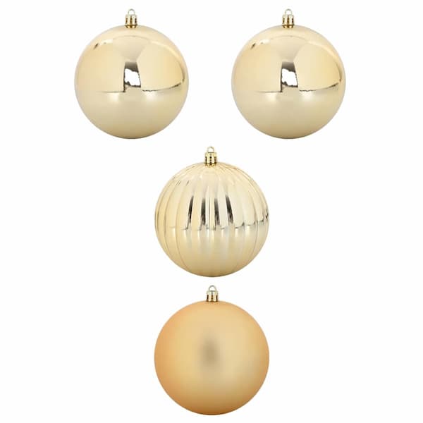 Julkula Set XXL 4 st Guld Ø 20 cm Plast