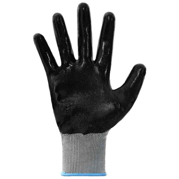 Arbetshandskar 24 pcs Grå och svart 9 / l Polyester