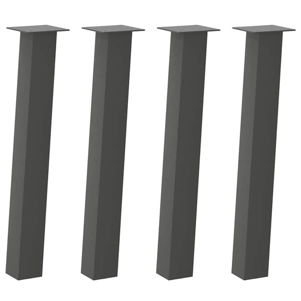 Konsolbordsben 4 st antracit 72 cm stål