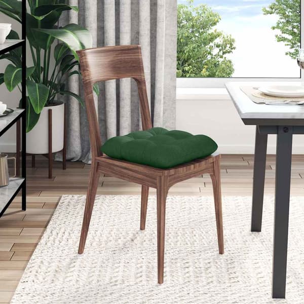 Sittkuddar 4 pcs Mörkgrön 45 x 45 cm Kordread tyg