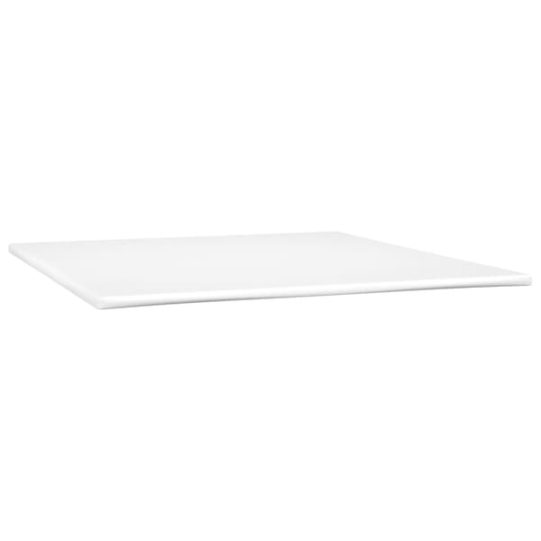 Ramsäng med madrass ljusgrå 160x200 cm sammet