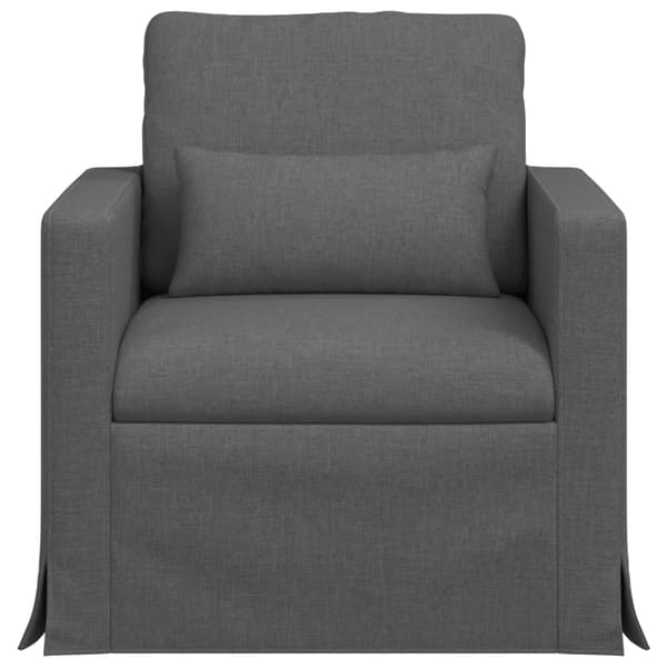 Soffa Mörkgrå 78 x 78 x 80 cm tyg