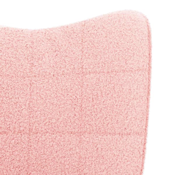 Gungstol Rosa Sherpa tyg