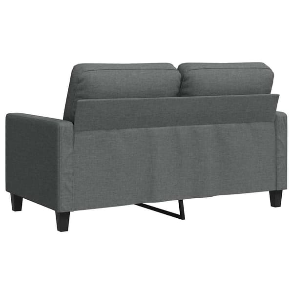 Soffa 2-sits mörkgrå 120 cm tyg