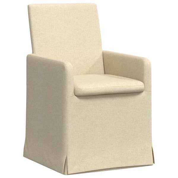 Matstolar 2 pcs Kräm 57 x 67 x 95 cm tyg