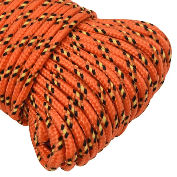 Båtlina orange 5 mm 25 m polypropen