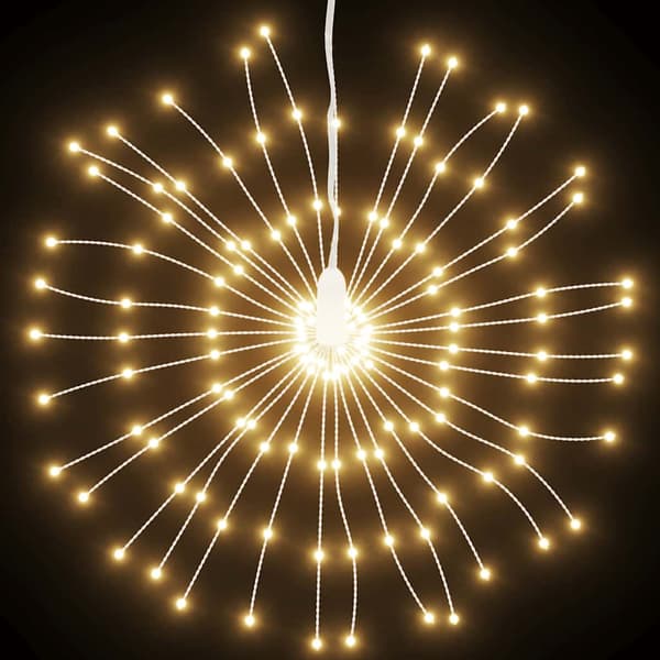 Julbelysning 4 st 140 LED varmvit 17 cm
