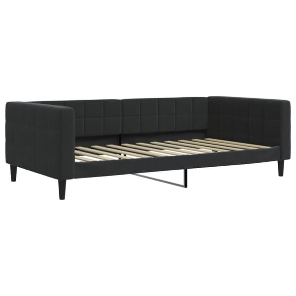 Dagbädd utdragbar svart 100x200 cm sammet
