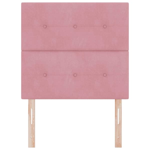 Huvudgavel Rosa 90 cm Sammet