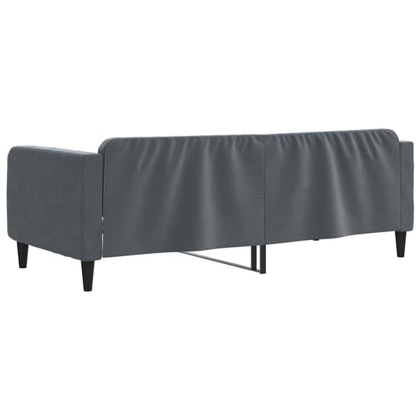 Dagbädd mörkgrå 90x190 cm sammet