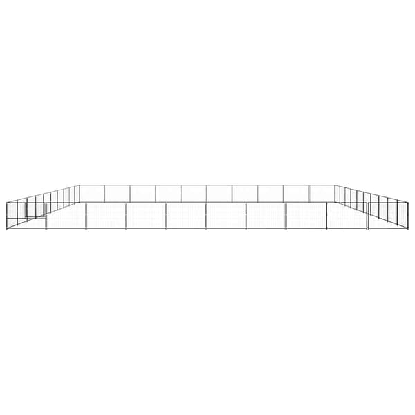 Hundgård svart 100 m² stål