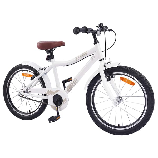 Barncykel 24 Tum för 8-12 år gamla vit