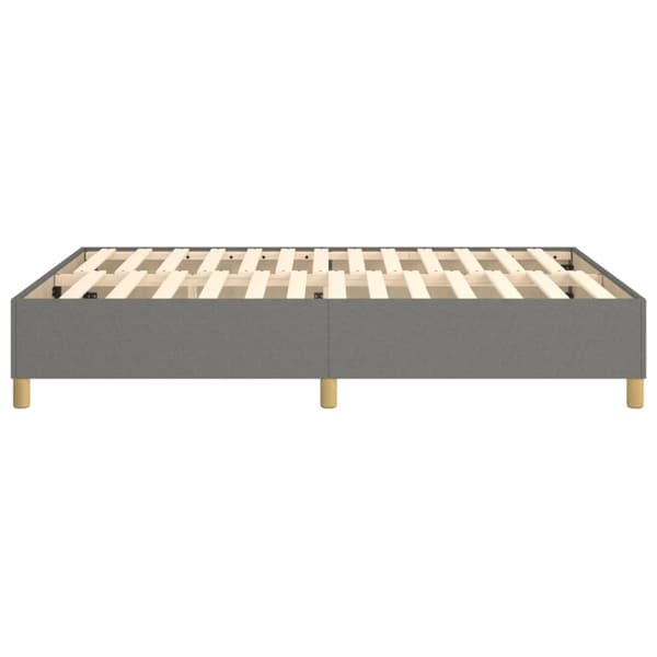 Boxspring-sängram mörkgrå 140x200 cm tyg