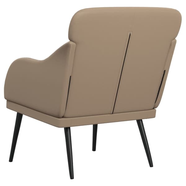 Fåtölj cappuccino 63x76x80 cm konstläder
