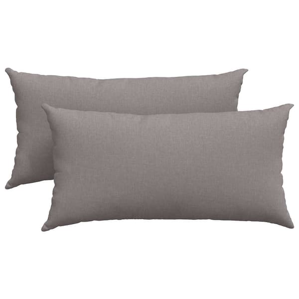 Sofakuddar 2 pcs Taupe 80 x 40 cm tyg