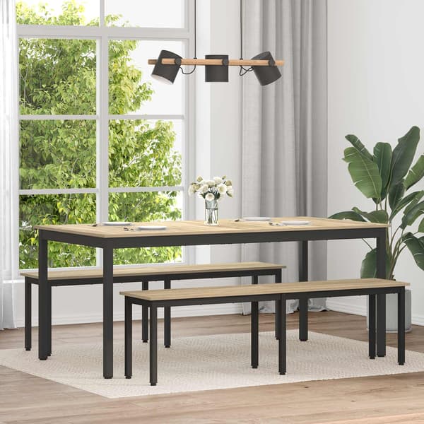 Matbord 2 pcs 180 x 90 x 75 cm Konstruerat trä