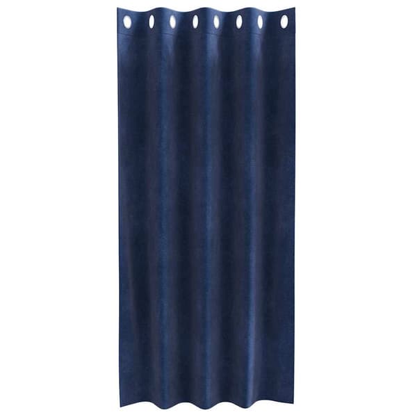 Mörkläggningsgardiner 2 st Mörkblå 140 x 175 cm Sammet