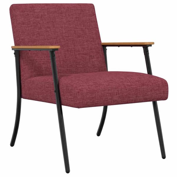 fåtölj Vinröd tyg