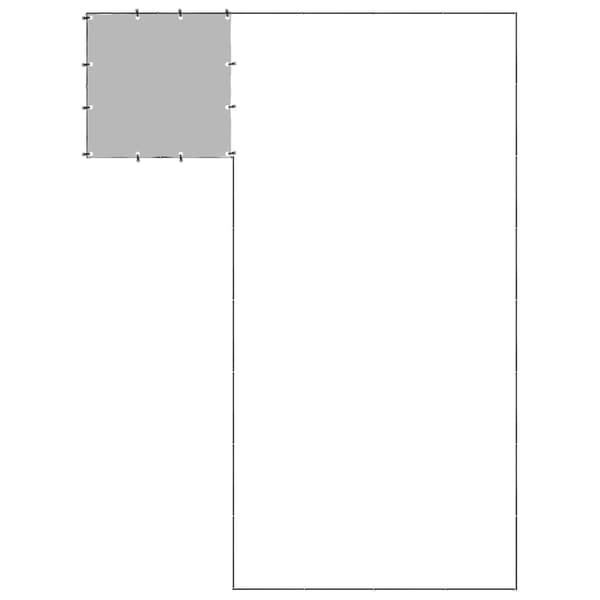 Hundgård svart 10,89 m² stål