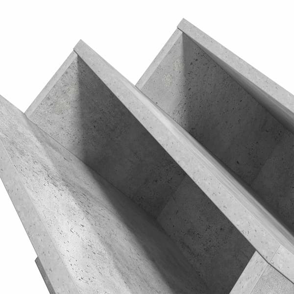 Tidningshylla Betonggrå 65 x 53 x 28,5 cm Konstruerat trä