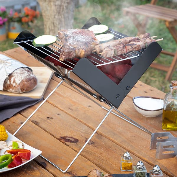 Mini Bærbar Folding Charcoal Grill Foldecue InnovaGoods