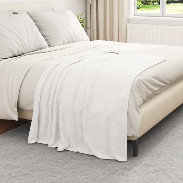 Filtar 6 pcs Vit 130 x 150 cm Fleece