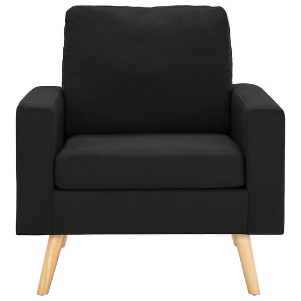 Soffgrupp 2 delar tyg svart