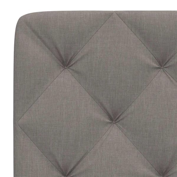Headboard Cushion Taupe 140 cm Fabric