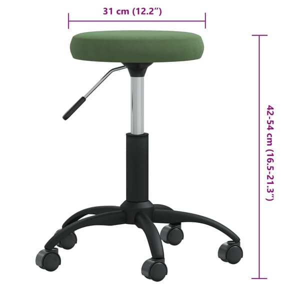 Massagepall mörkgrön sammet