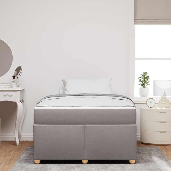 Sängram Taupe 120 x 190 cm tyg